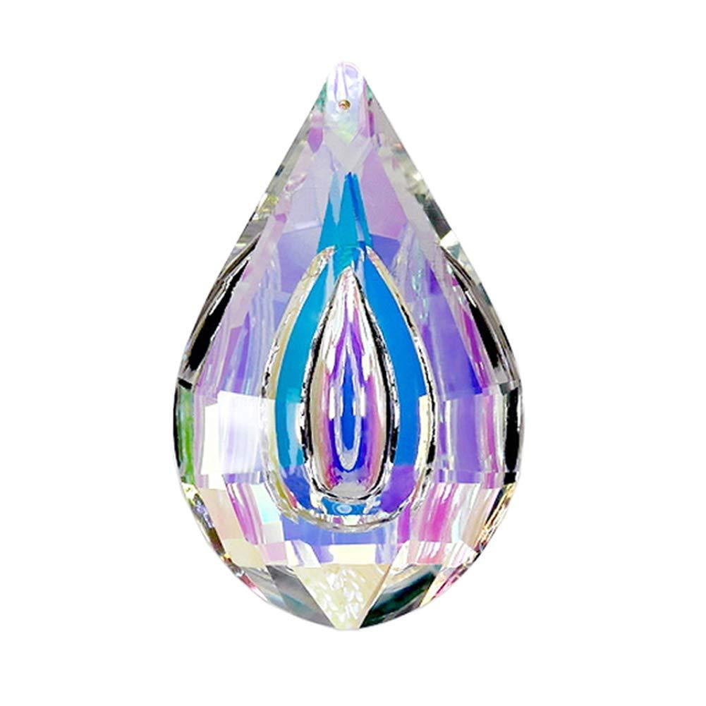 Suncatcher AB Aurora Smooth Water Drop Crystal Chandelier Pendant Glass Hanging Suncatcher AB Aurora Smooth Water Drop Crystal Chandelier Pendant Glass Hanging