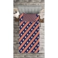 thumbnail image 3 of Ambesonne Prehistoric Country Quilted Bedspread Set 2 Pcs, Patriot Star, Twin Size, Navy Coral Cream, 3 of 3