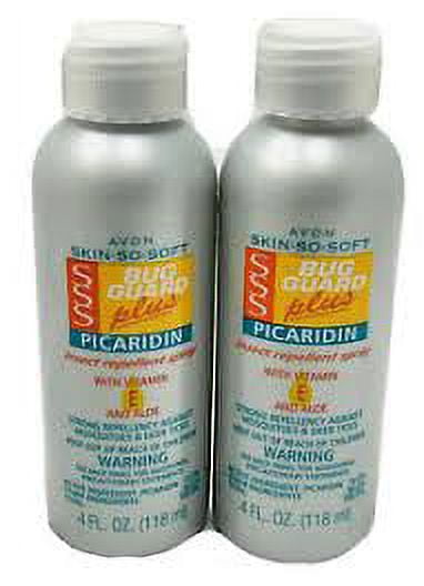 Avon Skin so Soft Bug Guard Plus Picaridin Liquid Repellent with Pump Spray, 2 Pc. Set  4.0 fl. oz. Ea.