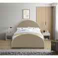 thumbnail image 6 of Meridian Furniture Brody Full Velvet Upholstered Bed in Beige, 6 of 7