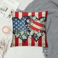 thumbnail image 2 of Heduofu colorlife Stripes Love Hearts Throw Pillow Cover Buffalo Plaid Eucalyptus Leaves Independence Memorial Day Patriotic Decoration for Sofa Couch White, 2 of 5