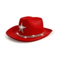 thumbnail image 4 of oqasdz Sparkly Star Cowboy Hat for Kids Western Party Festival Sun Outdoor Play for Girls and Boys Comfortable Casual Outwear, 4 of 5