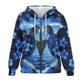 thumbnail image 4 of Renewold Sea Turtle Flower Blue Womens Oversized Zip Up Hoodies Fashion Hooded Pullover Jackets Sweatshirts Long Sleeve Y2K Hoodies Fleece Sweaters Hooded Cardigan Fall Winter Clothes, XS, 4 of 7