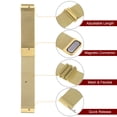 thumbnail image 5 of Uxcell Stainless Steel Mesh Watch Band 20mm Quick Release Strap Magnetic Clasp, Gold, 5 of 6