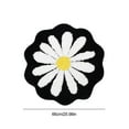 thumbnail image 3 of Bathroom Rugs and Mats Clearance Rvasteizo Cute Bathroom Mats Flower Rugs Absorbent Non Slip Mats Soft Machine Washable Rug Mats for Bedroom Kitchen Bathroom Toilet Floors 26 X 26 Inches, Black, 3 of 5