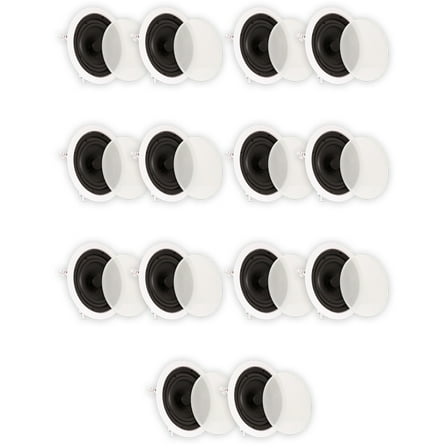 Theater Solutions TS65C In Ceiling 6.5" Speakers Surround Sound Home Theater 7 Pair Pack