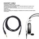 thumbnail image 3 of Cable de auricular de reemplazo, conector de 3.5 mm flexible 1.3 metros auriculares parauriculares enchufe y reproducir parauriculares ath gdl3 para computadoras, 3 of 7