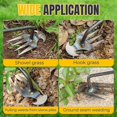 thumbnail image 5 of Household Lawn and Garden Weeder, Manual Weeding Tool, Comfortable Grip with Handle, 4Tooth, 5 of 5