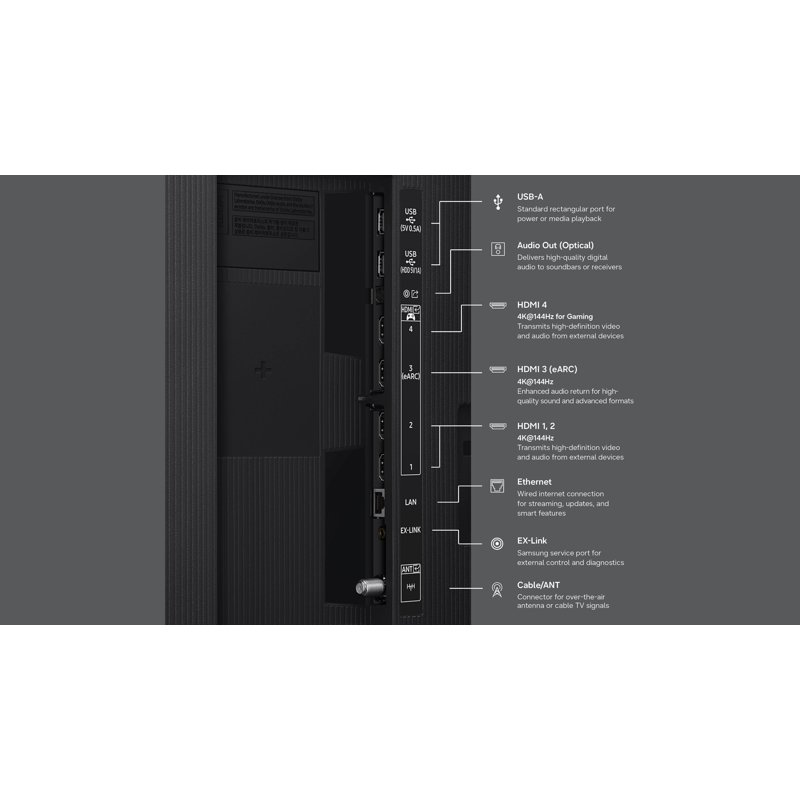 Samsung 100" Class QN80H Series Neo QLED Mini LED 4K UHD Samsung Vision AI Smart Tizen TV 2026 - QN100QN80HFXZA gallery view