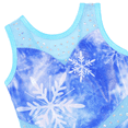 thumbnail image 4 of Girls Snowflake Print Gymnastics Leotards Blue Ballet Dancewear, 4 of 5