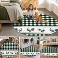 thumbnail image 5 of Farmhouse Green Plaid Round Area Rug 6Ft Washable Circle Rugs for Bathroom Office, Vintage Country Cock Checkered Non-Slip Carpet Floor Mats Indoor Outdoor Carpet Runner Aesthetic Home Decor, 5 of 8
