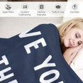 thumbnail image 3 of Shiartex Love Print Throw Blanket for Bed Sofa Living Room Decor All Seasons Super Soft Blanket Mother's Day Gift 40x50in, 3 of 6