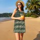 thumbnail image 3 of Balery Jungle Green Camo USA Flag Vestidos de verano para mujer con estampado: vestido holgado sin mangas, vestido playero informal y cómodo para días calurosos., 3 of 7