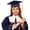 8-Blue, variant on Dpytoraw Kids Graduation Cap and Gown Set, Preschool & Kindergarten Graduation Outfit with Tassel Size 3-4 Years