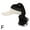 white&black, variant on Daily Mix Store Hat Wig For Women Baseball Wig with Curly Synthetic Hair Extensions Ponytail Hat with Hair,Extensions Sun wig Ponyta