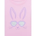 thumbnail image 2 of Easter Girls Bunny Face Graphic Tee from Way to Celebrate, Sizes 4-18, 2 of 3