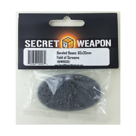 Secret Weapon Miniatures 60x35mm Beveled Base - Field of Screams New
