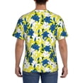 thumbnail image 3 of Qekee Lilies Flowers Classic Fit T-Shirt Men's Shirt Men's Tight Short Sleeves for Exercise, Running, Mountaineering - Lilies Flowers, 3 of 9