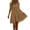 Khaki, variant on Horkkom Mini Dresses for Women Summer V Neck Solid Color Sleeveless Dress Beach Vacation Sundresses, S-2XL