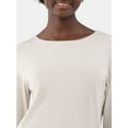 thumbnail image 4 of Avia Women's and Women's Plus Twist Back Top with Long Sleeves, Sizes XS-4X, 4 of 5