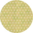thumbnail image 1 of Ahgly Company Machine Washable Indoor Round Transitional GoldenRod Gold Area Rugs, 5' Round, 1 of 7