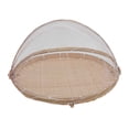 thumbnail image 1 of Cesta para servir comida Strade Fareast Limited Cesta de mimbre de bambú cubierta de malla 35cmx35cmx16cm, 1 of 8