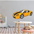 thumbnail image 2 of CARS & VEHICLES - Vinyl Home Living Room Classic Sports Car Decoration Multicolored Fast Vehicle Design Wall Decal - Kids Teens Bedroom Racing Car Adhesive Wall Decal Sticker 40" x 20", 2 of 3