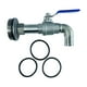 thumbnail image 2 of Grifo para bidón, válvula para tanque IBC, accesorio G2" con juntas, adaptador de salida de agua de 2" Base Convexa 25mm, 2 of 9