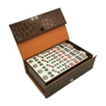 thumbnail image 1 of Vintage Chinese Mahjong Set Traditional 144 Tiles Mah-Jong Game Set W/ Case Box, 1 of 7