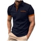 thumbnail image 2 of Playera Elvqul para Hombre Mayor Liso Manga Corta Azul Marino Gym Cuello Redondo, 2 of 6