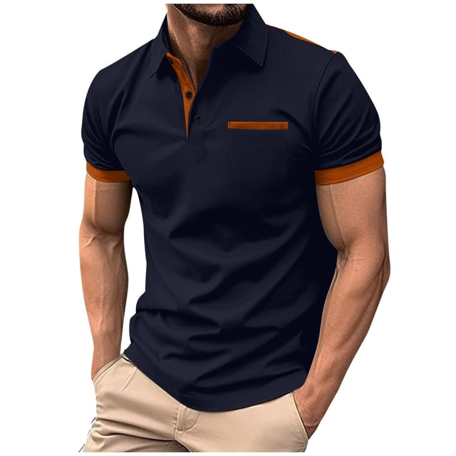 Birdeem Chemises pour Hommes T-Shirt à Manches Courtes Col Rond