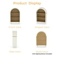 thumbnail image 6 of zyoiszvq 3 Shelves Small Arched Bookcase,Wooden Storage Cabinet for Living Room, Bedroom, Entryway, 6 of 11