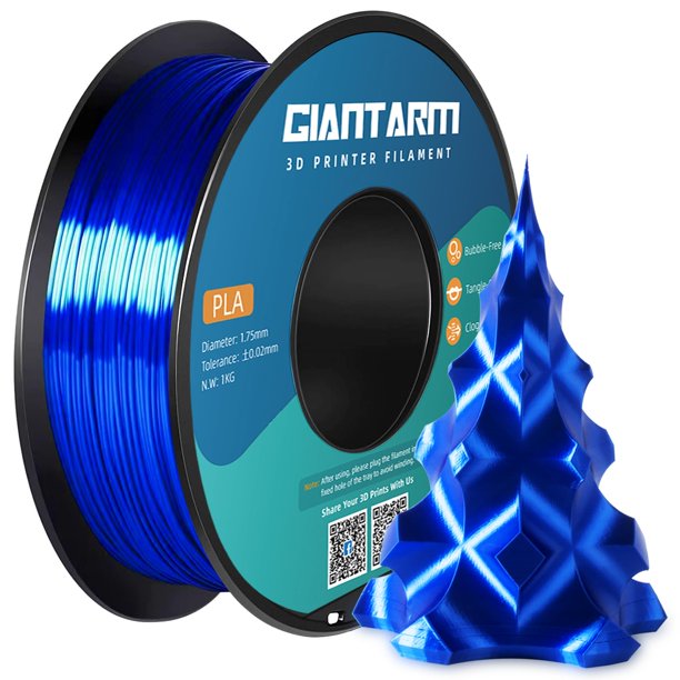Filamento para impresora 3D GIANTARM Silk Royal Blue PLA, 1 kg, 1,75 mm