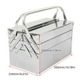 thumbnail image 2 of Organisateur d'Outils Pliable avec 5 Plateaux Rétractables, Construction en Acier Inoxydable pour Durabilité Améliorée et Résistance à la Rouille, Idéal pour Atelier, Garage et Rangement d'Outils de Réparation Auto, 2 of 7