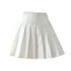thumbnail image 2 of Falda plisada Mini uniforme de colegiala de tenis de cintura alta con pantalones cortos, blanco, M seitruly AP001094-02, 2 of 7