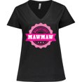 thumbnail image 3 of Inktastic Grandparents Day Worlds Best Mawmaw Women's Plus Size V-Neck T-Shirt, 3 of 5