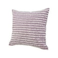 thumbnail image 5 of LR Home Ox Bay Hand-stitched Purple/White Stripe All-Natural Cotton Pillow Cover, 5 of 8