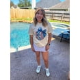 thumbnail image 5 of Blue Bow Softball Shirt for Player Fan Coach Disco Baseball Oversized Tee for Women and Teen Pepper Shirt Adult Small, 5 of 6