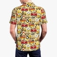 thumbnail image 5 of Vsdgher Vehicles Print Men's Short Sleeve Stretch Polo Shirt, Moisture-Wicking Performance Polo Shirt, 5 of 8