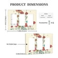 thumbnail image 3 of Hand Drawing Flowers Switch Cover Decorative Wall Plate 3-Gang Standard Size, 3 of 5
