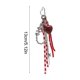 thumbnail image 3 of Accesorios para bolsos Miu con lazo rojo, llavero para coche, llavero de fibra de poliéster, 3 of 6