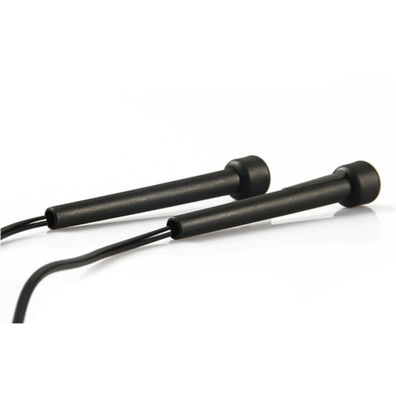 YSNOOWE 1Pcs Portable Jump Rope for Kids and Beginners with Adjustable Length in Black