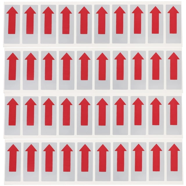 Shisuyan Autocollants Flèches Auto-Adhésifs Rouges pour Animaux 100 Pcs 2.36X0.98X0.00 Po