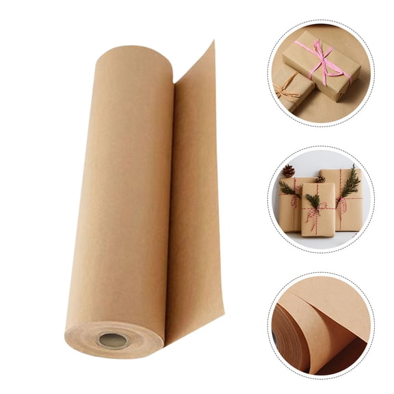 Kraft Paper Roll for Wrapping, Packaging, and Crafting - , Easy to Use, Multipurpose Brown Paper