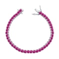 thumbnail image 1 of Pulsera estilo hip hop con diseño de lujo y luz con incrustaciones de circonita de color de 3-6 mm y cadena de tenis de plata esterlina S925, 1 of 6