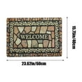 thumbnail image 3 of BGZLEU Retro Door Mat, 40 x 60 Inch Beige Welcome Doormat Decorative Home Floor Mat, Non Slip Rubber Back and Strong Water Absorption for Outdoor Indoor Entrance Decor, 3 of 6
