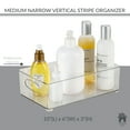 thumbnail image 4 of Simplify Medium 10" x 6" Vertical Stripe Cabinet Organizer, Clear, 4 of 10