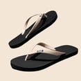thumbnail image 6 of Mens Comfortable Thong Sandals Water Resistant Quick Dry Flip Flops for Beach Pool Casual Summer Non Slip Beige,Size 6, 6 of 8