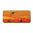thumbnail image 1 of Circus Computer Mouse Pad, Retro Businessman Walking on Tightrope in Balance and 2 Men Holding Safety Net, Rectangle Non-Slip Rubber Mousepad X-Large, 35" x 15" Gaming Size, Multicolor, by Ambesonne, 1 of 2