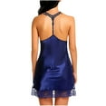 thumbnail image 3 of Fashion Sets for Women Lingerie Satin Lace Chemise Nightgown Sexy Full Slips Sleepwear, 3 of 3